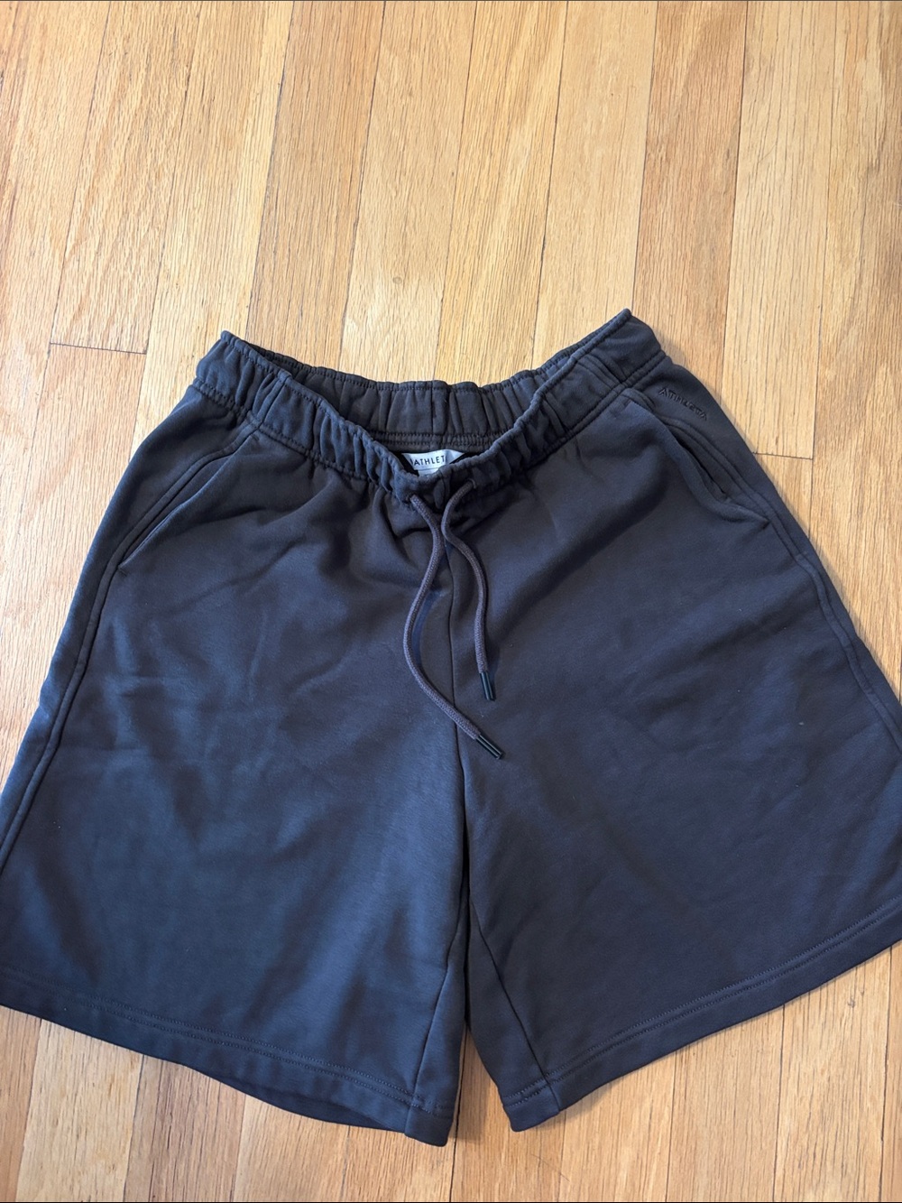 Athleta Charcoal Drawstring Lounge Shorts